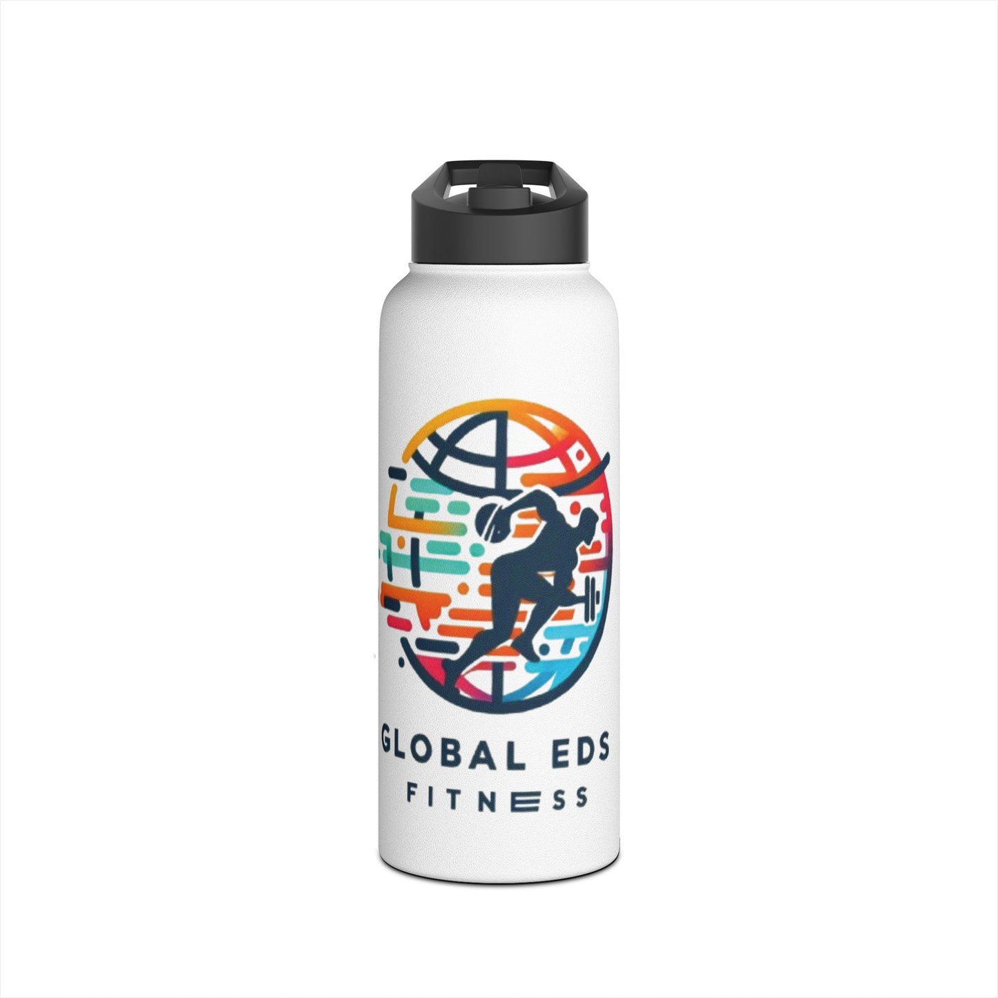 Colorful Fitness Stainless Steel Water Bottle, Eco-Friendly Hydration, Gym Gift, Active Lifestyle, Travel Companion