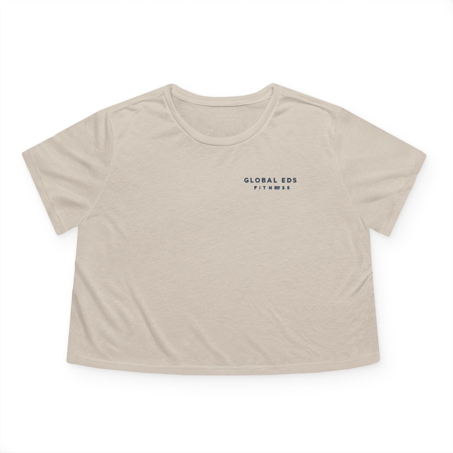 Women's Flowy Cropped Tee, Casual Summer Top, Dance Workout Shirt, Graphic Tee for Fitness, Trendy Activewear