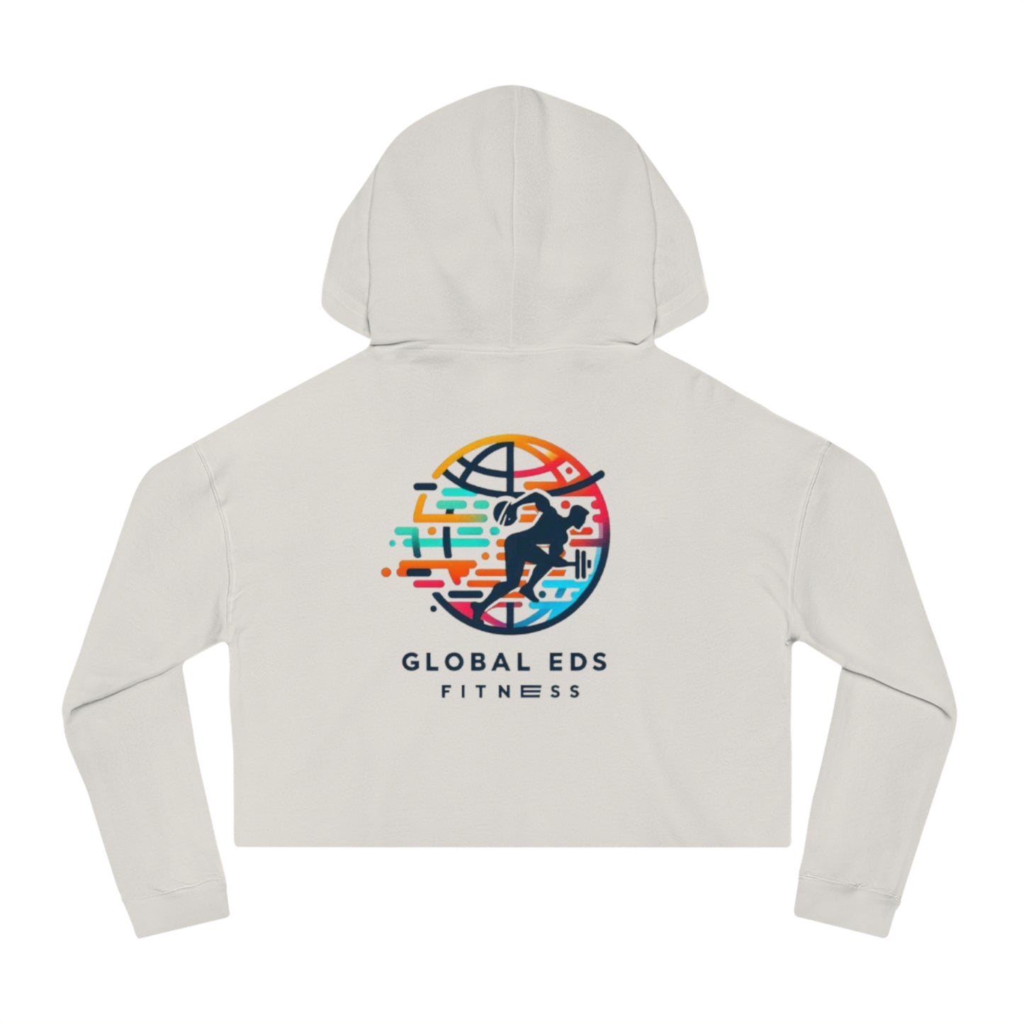 Cropped Hooded Sweatshirt - Global Eds Fitness, Workout Hoodie, Trendy Activewear, Fitness Apparel, Sporty Cropped Top