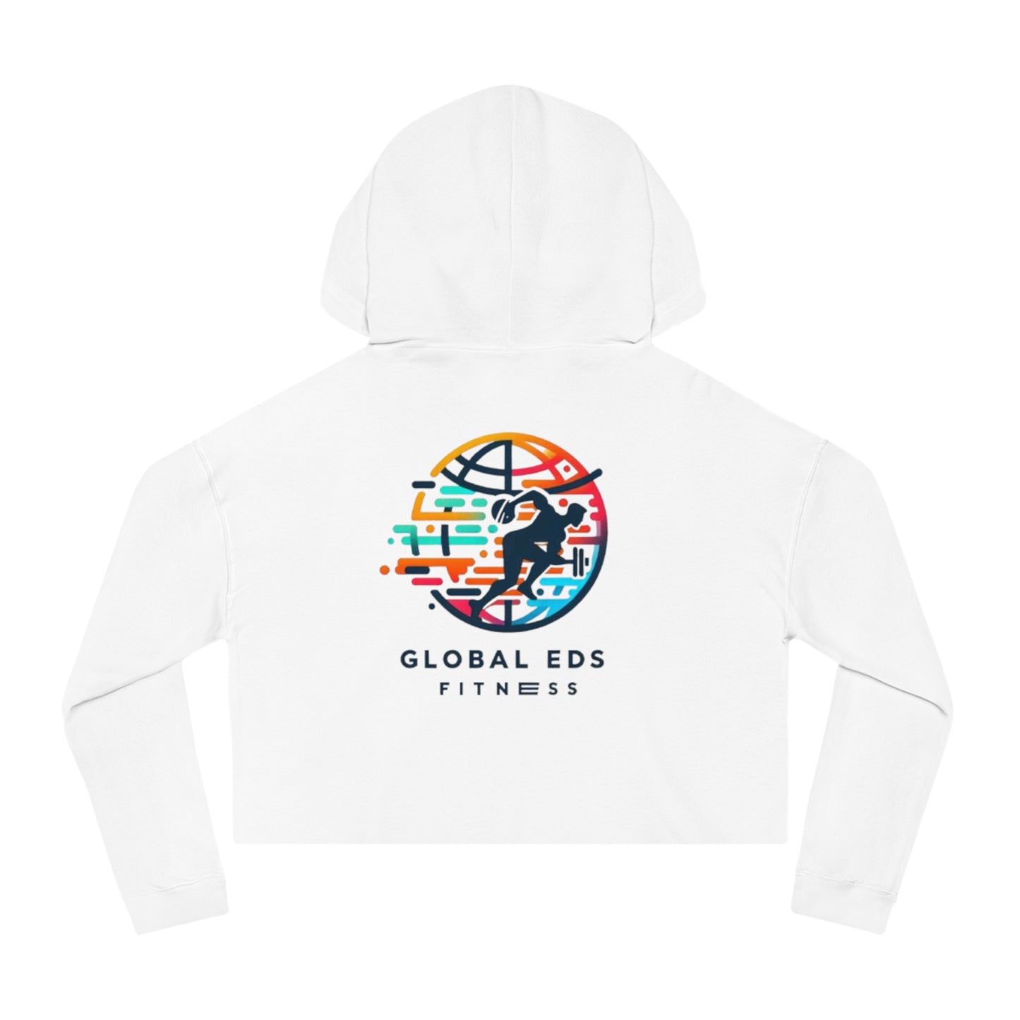 Cropped Hooded Sweatshirt - Global Eds Fitness, Workout Hoodie, Trendy Activewear, Fitness Apparel, Sporty Cropped Top