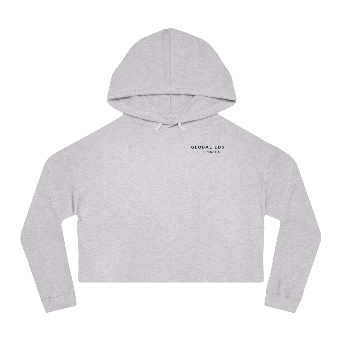 Cropped Hooded Sweatshirt - Global Eds Fitness, Workout Hoodie, Trendy Activewear, Fitness Apparel, Sporty Cropped Top