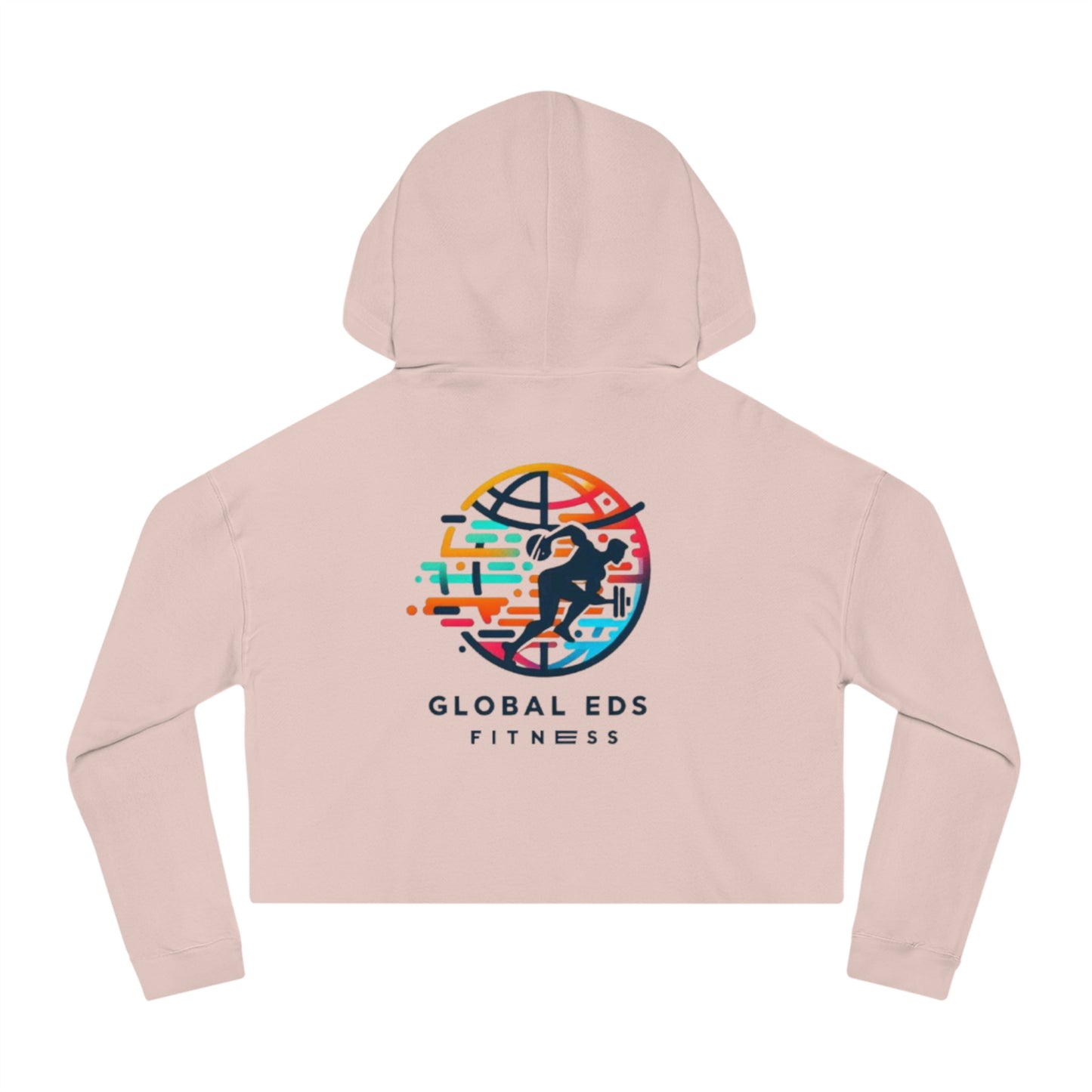Cropped Hooded Sweatshirt - Global Eds Fitness, Workout Hoodie, Trendy Activewear, Fitness Apparel, Sporty Cropped Top