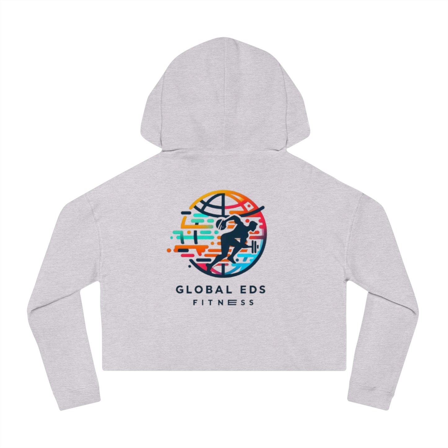 Cropped Hooded Sweatshirt - Global Eds Fitness, Workout Hoodie, Trendy Activewear, Fitness Apparel, Sporty Cropped Top