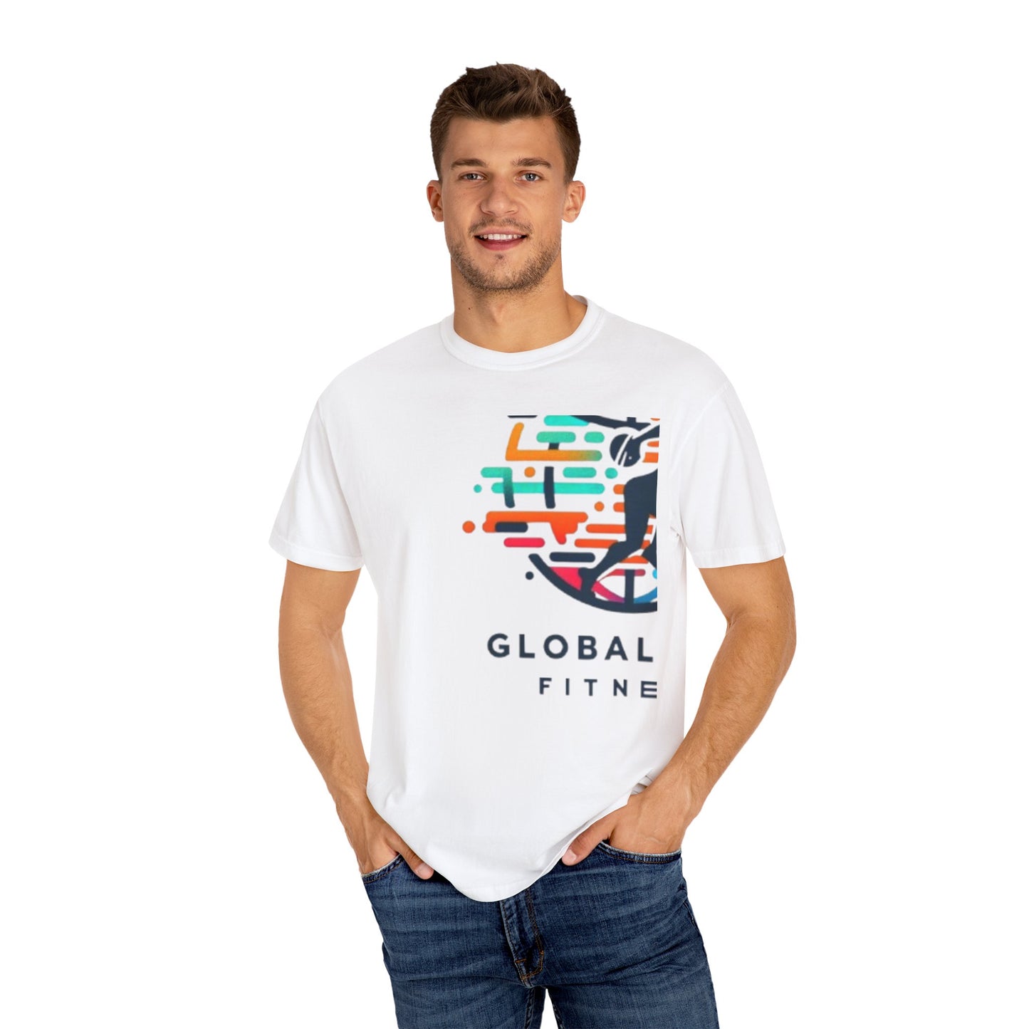 Copy of Global EDS  Unisex Garment-Dyed T-Shirt, Cool Athletic Tee, Workout Shirt, Gym Apparel, Fitness Gift, Casual Style