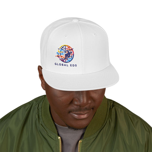 globaledscollection Embroidered Snapback Cap, Trendy Hat for Fashion Lovers, Casual Wear, Street Style, Gift for Men and Women